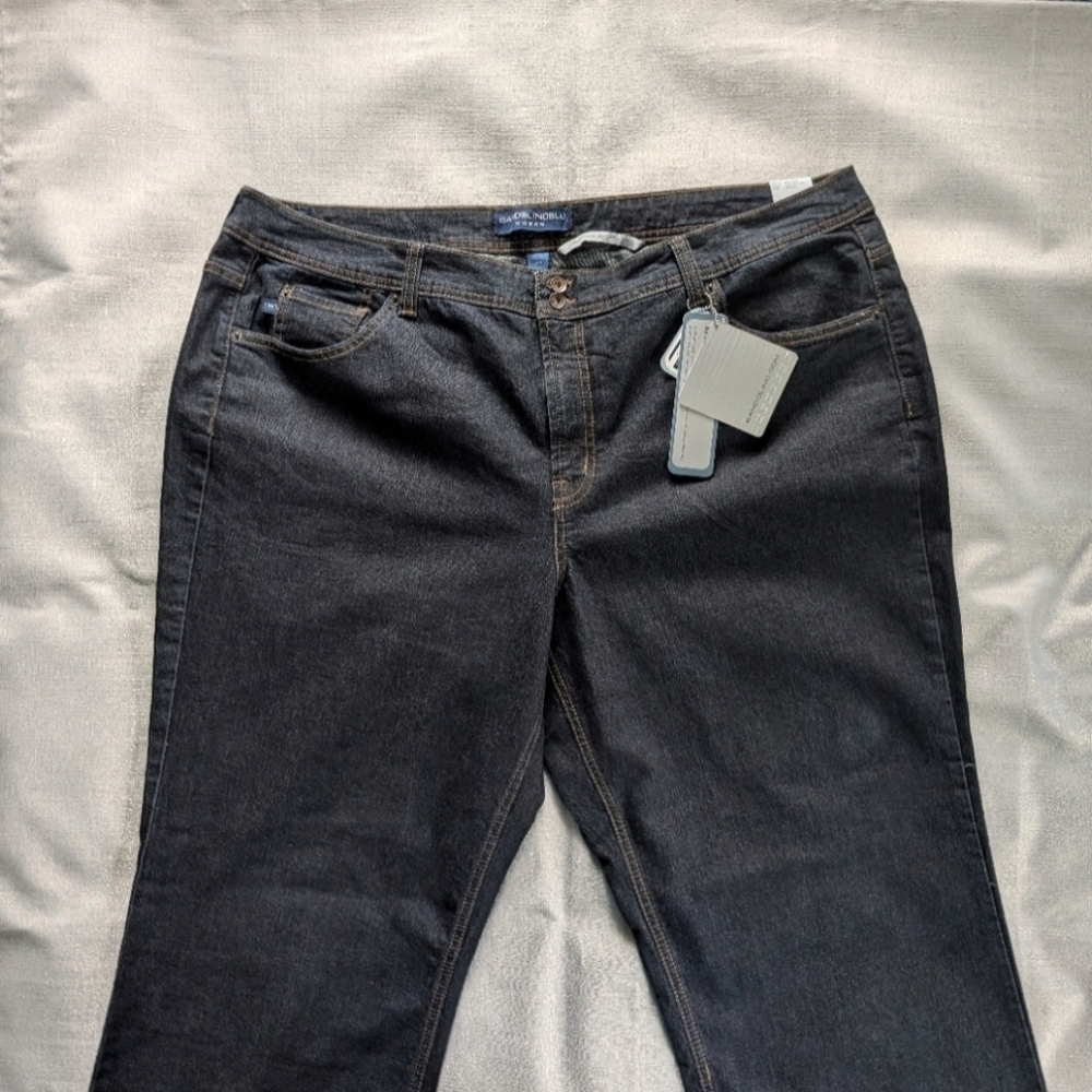 Bandolino Ariana Bootcut Stretch Dark Wash Blue Jeans Women's Size 24 NEW!